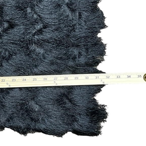 Plastic Island Sheer Tassel dress low back Women’s Medium in Black side‎ zipper - Picture 5 of 8